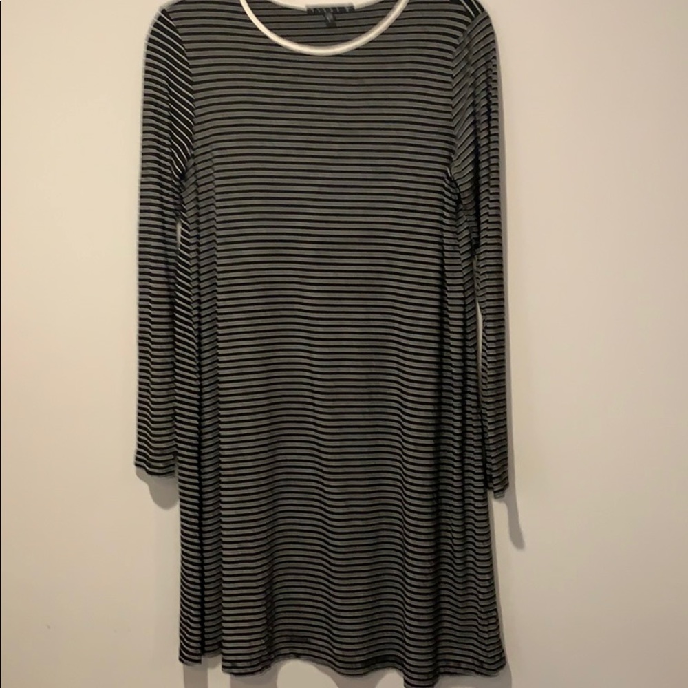 Black and white stripped dress